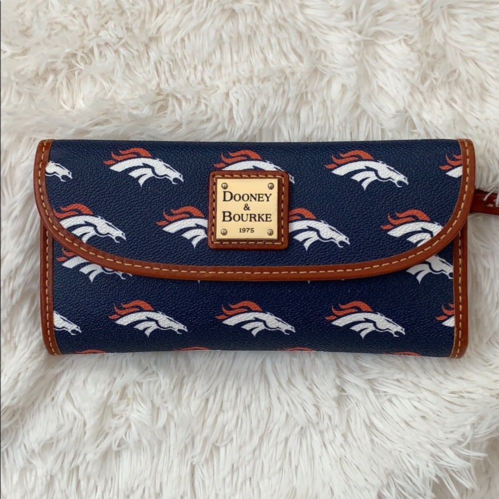 EUC Denver Broncos Dooney & Bourke Wallet.